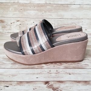 Lucca Lane Leanore Wedge Sandals Size 8.5